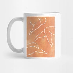 Burnt orange female legs Mug